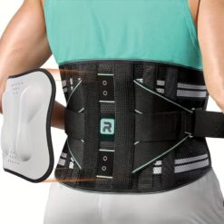 Powerful Lumbar Support Back Brace with Massage Pad